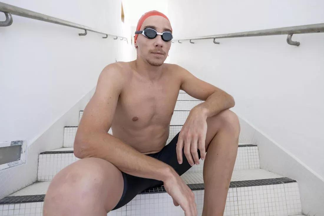 Women Swimming Goggles - Bfit Mirrored Lenses - One Size, White, No Color, large image number 14