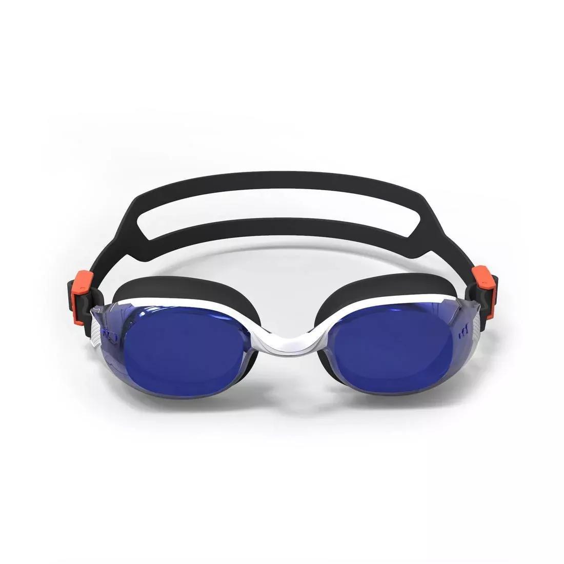 NABAIJI - Unisex Mirrored Lenses Swimming Goggles - Bfit 500, Black