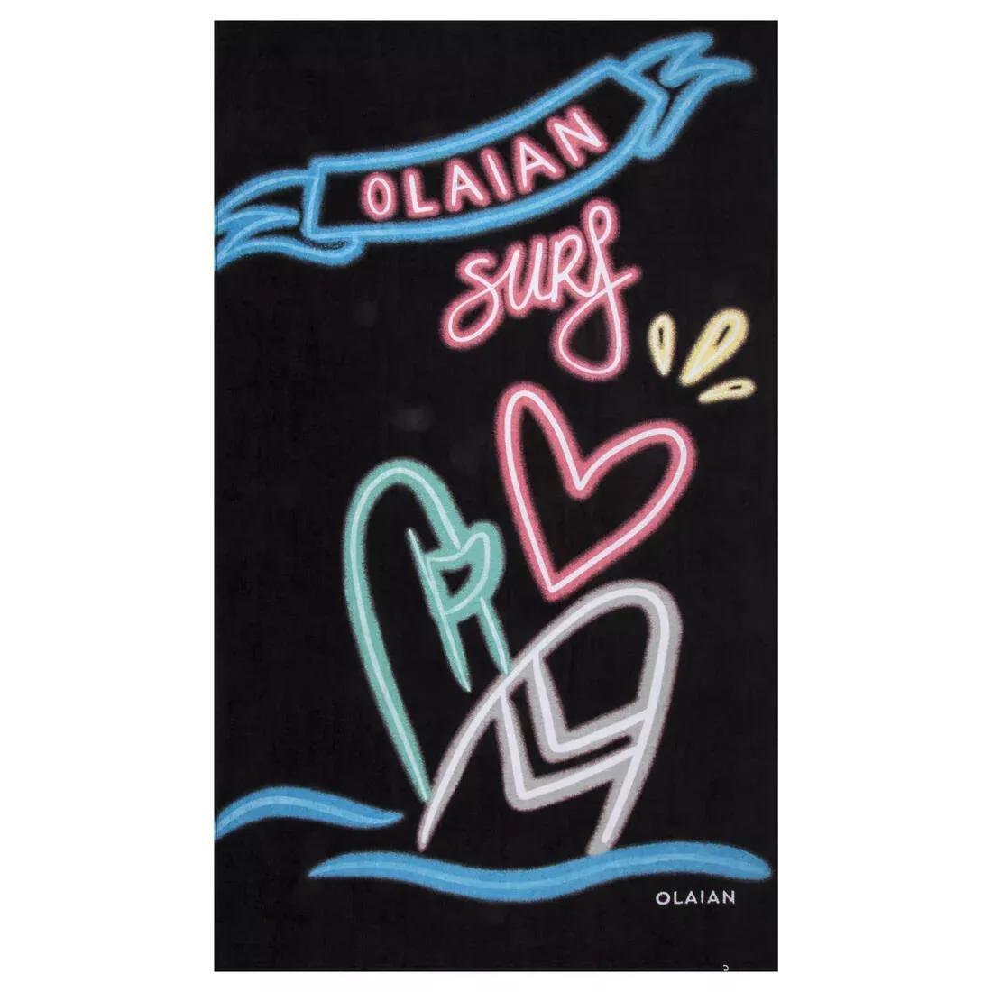 Towel - L 145 X 85 Cm, Black, No Color, large image number 0
