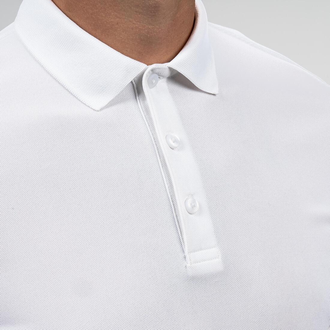 Men Golf Short Sleeve Polo Shirt - Ww500, White, , large image number 6