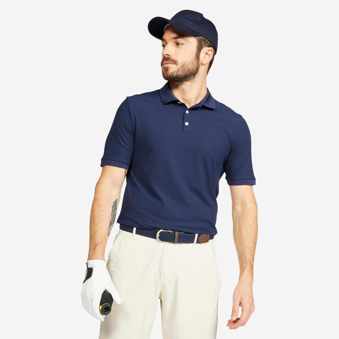 Men Golf Short Sleeve Polo Shirt - Ww500, White, , large image number 12