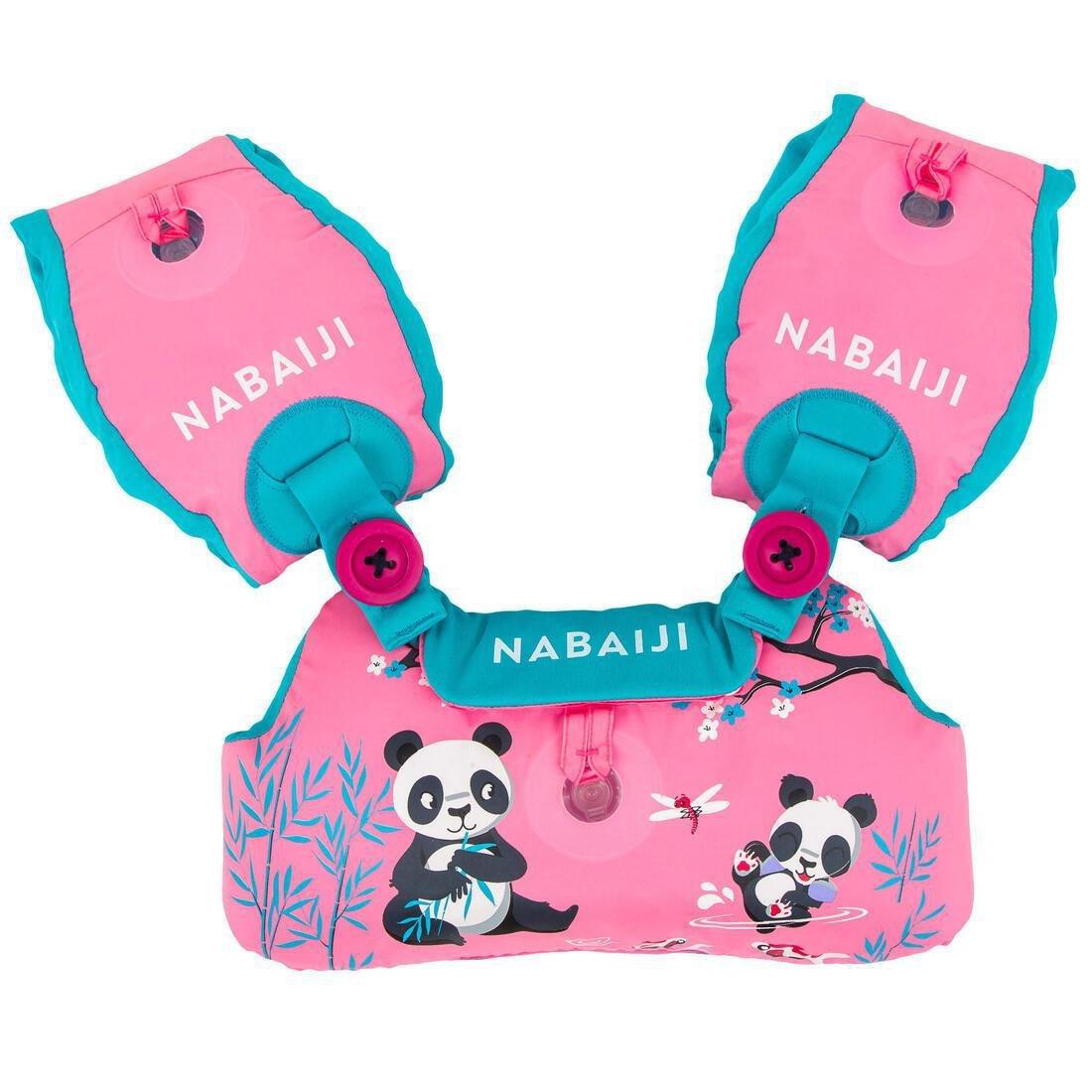 NABAIJI - Kids Girls Adjustable Pool Armbands-Waistband - 15 To 30 Kg Tiswim, Pink