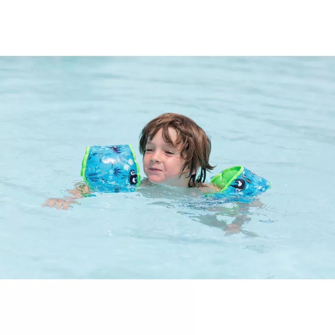 Kids unisex Swimming Armbands With Fabric Interior For 15-30 Kg, Blue, No Color, large image number 14