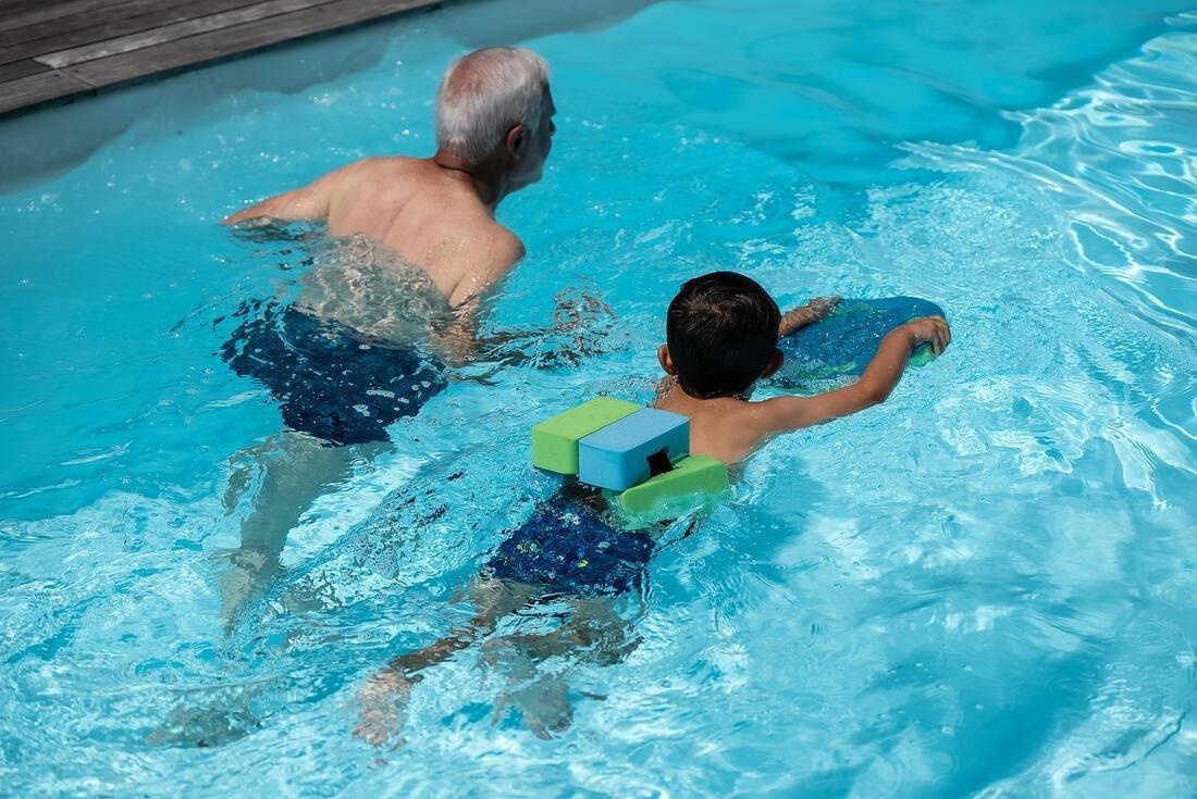 Unisex Kids Swimming Belt - 15- 60 Kg With Foam Inserts, Blue, No Color, large image number 3