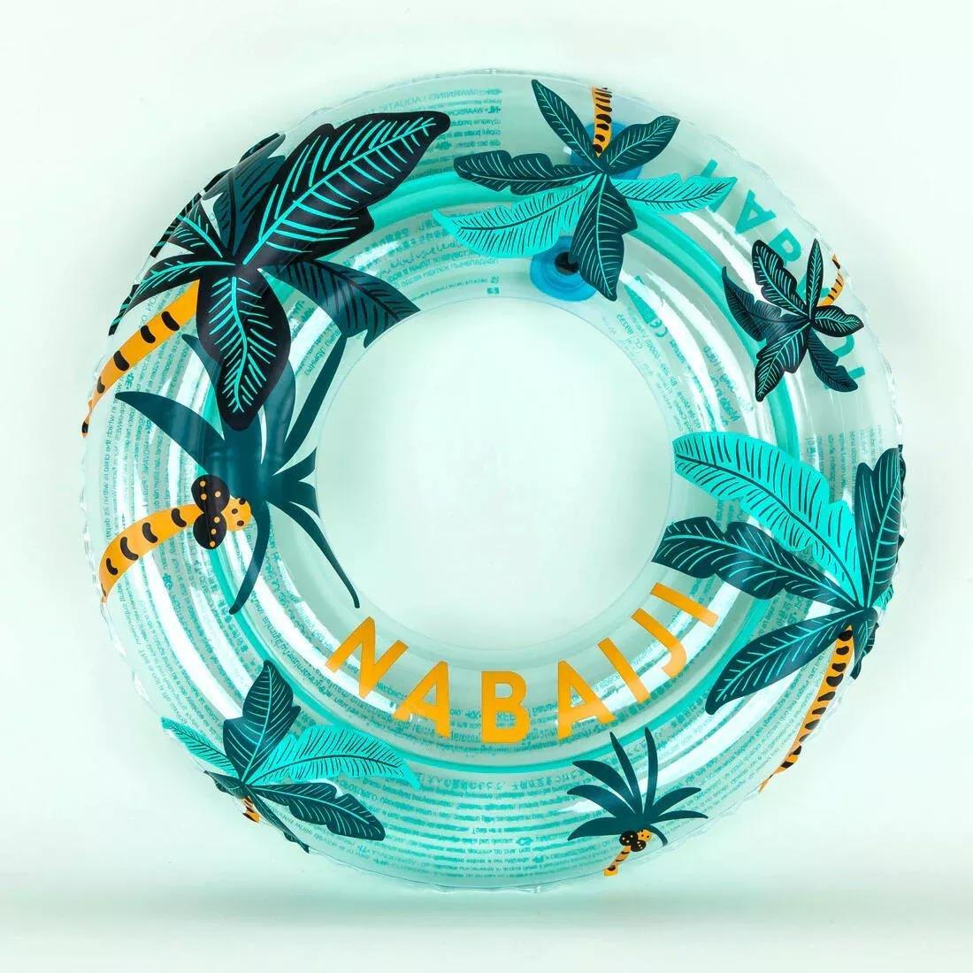 Kids Unisex Transparent Inflatable Pool Ring 65 Cm 6- 9 Years, green, No Color, large image number 2