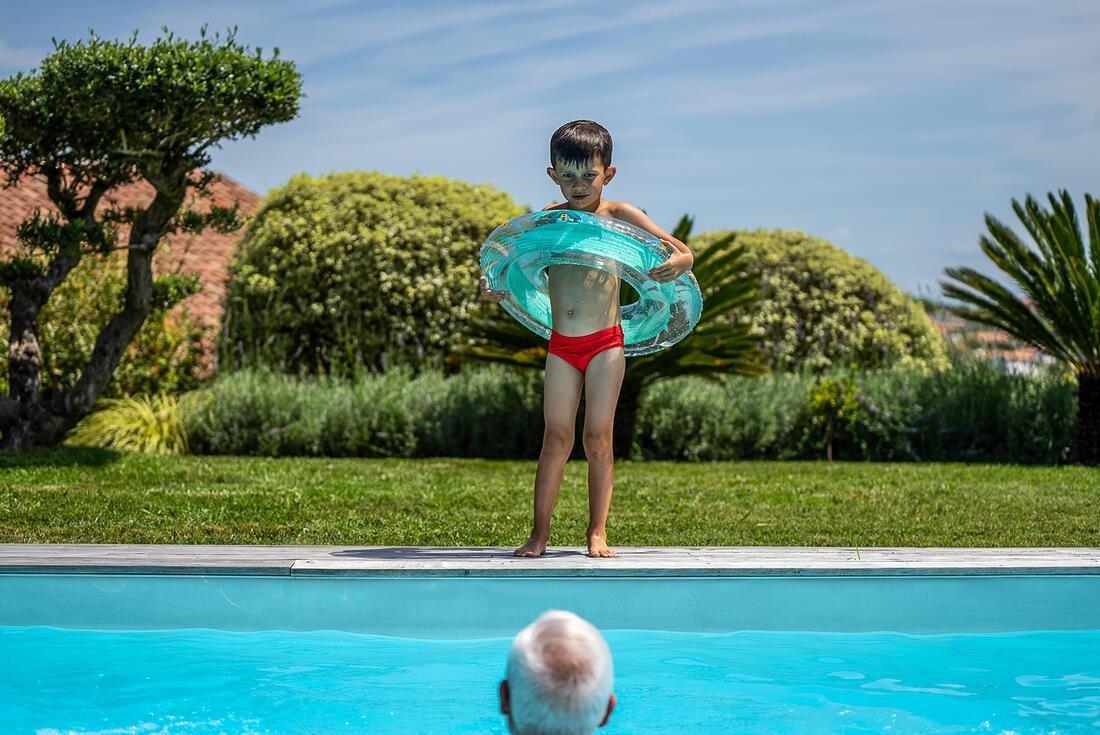 Kids Unisex Transparent Inflatable Pool Ring 65 Cm 6- 9 Years, green, No Color, large image number 8