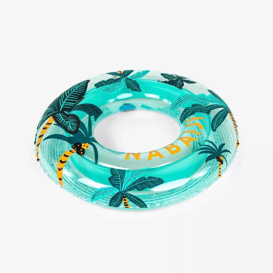 Kids Unisex Transparent Inflatable Pool Ring 65 Cm 6- 9 Years, green, No Color, large image number 11
