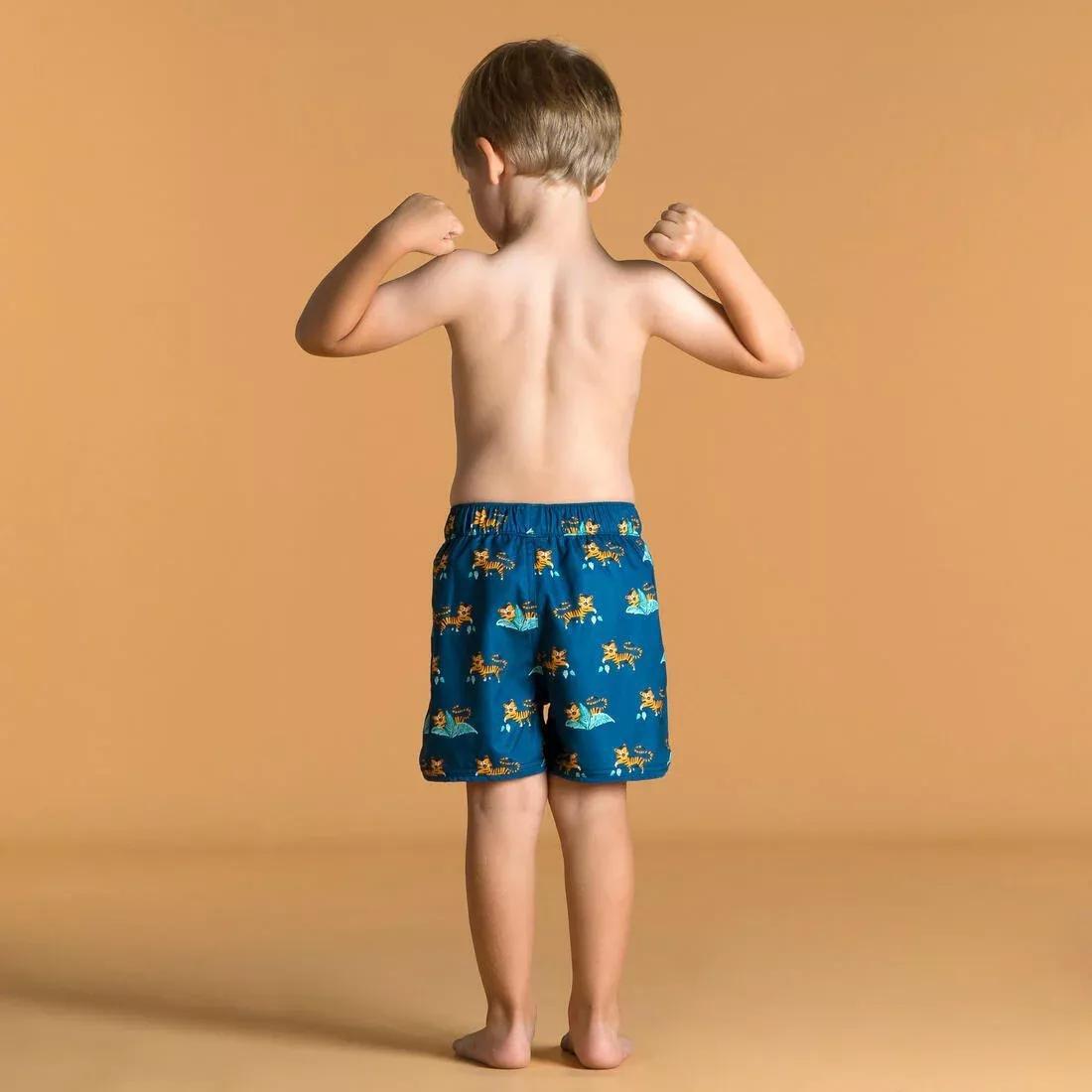 Kids Boys Swim Shorts Print, Blue, , large image number 2