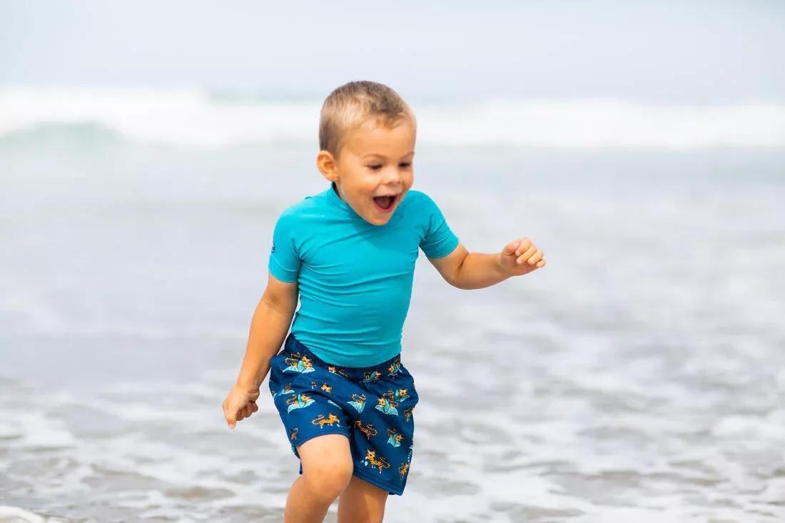 Kids Boys Swim Shorts Print, Blue, , large image number 14