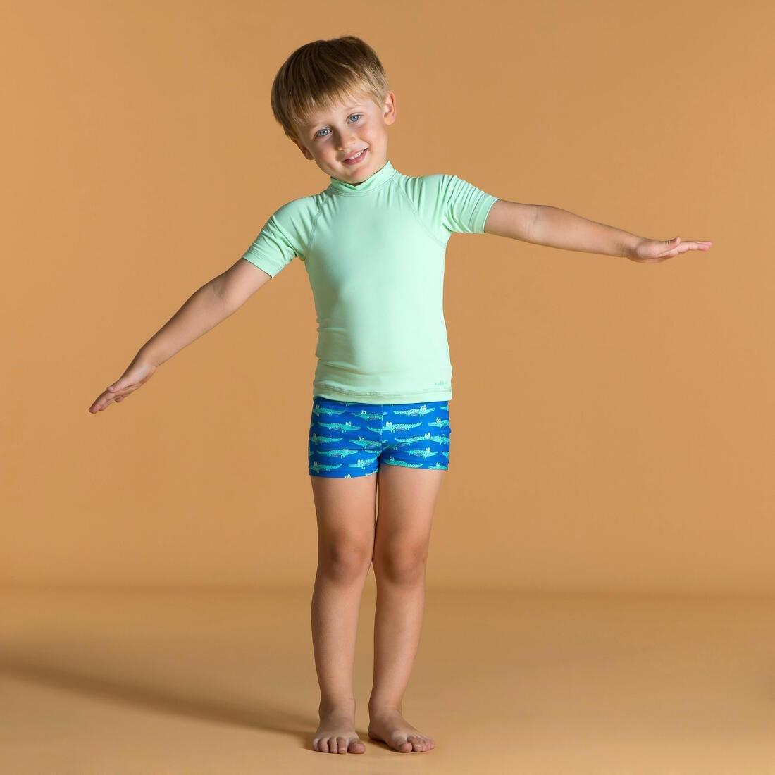 Kids Baby Uv-Protection Short Sleeve T-Shirt, Blue, , medium