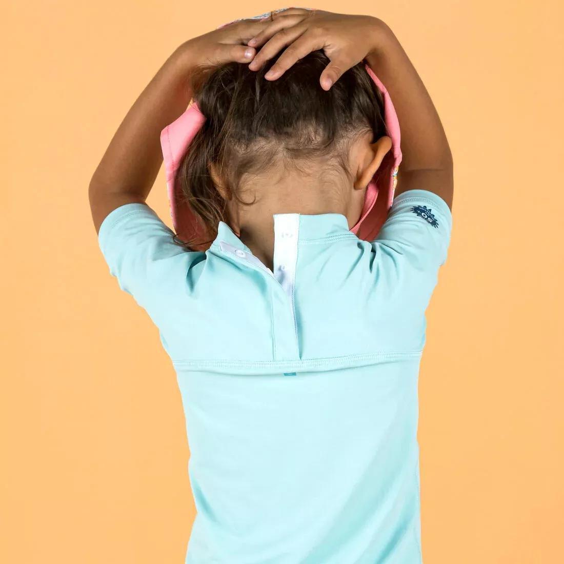 Kids Baby Uv-Protection Short Sleeve T-Shirt, Blue, No Color, large image number 9