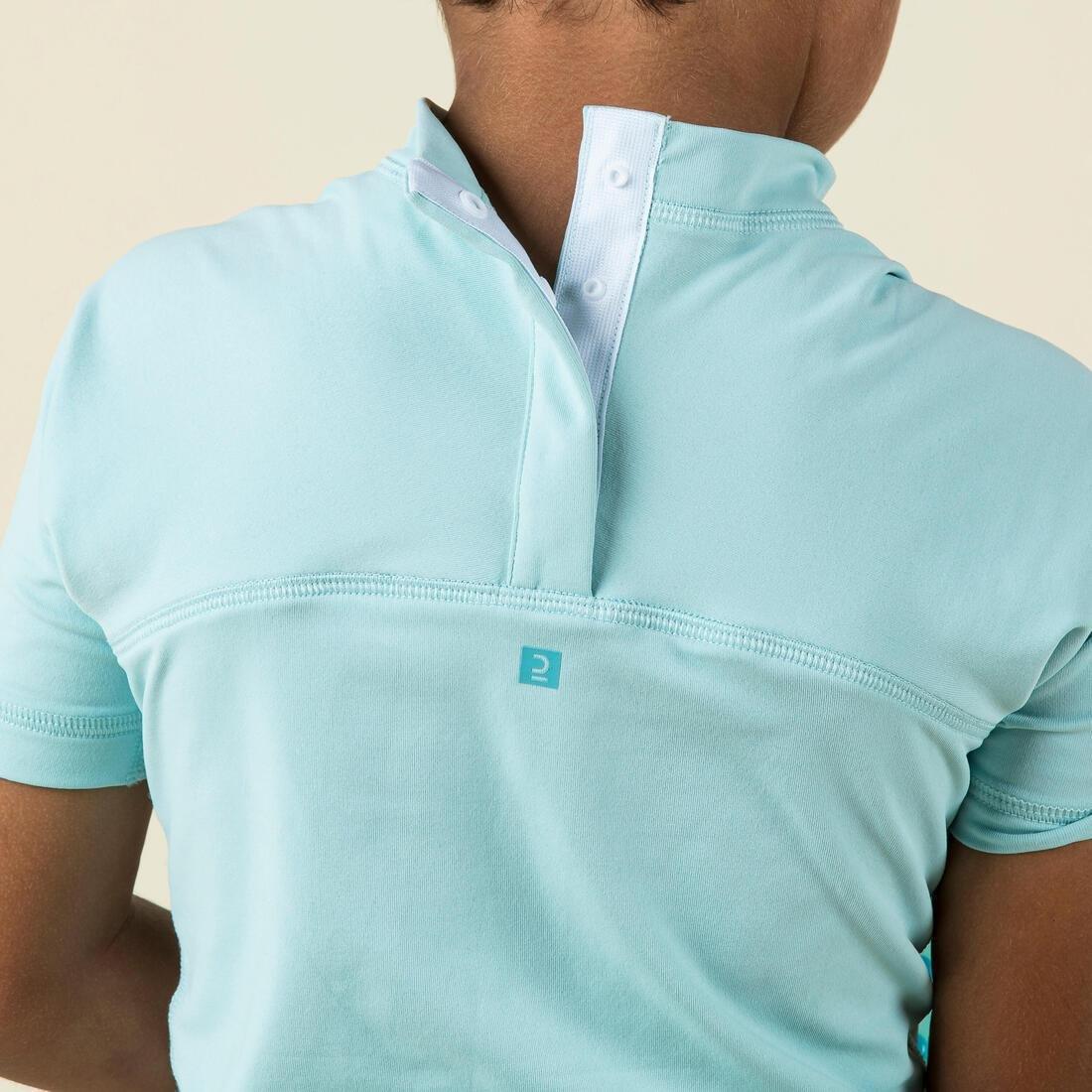 Kids Baby Uv-Protection Short Sleeve T-Shirt, Blue, No Color, large image number 11