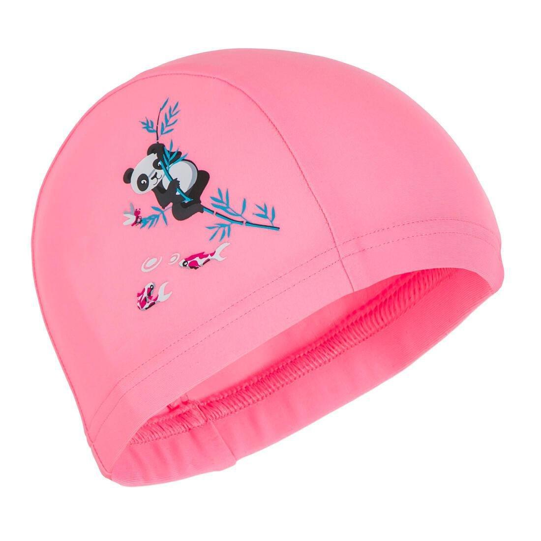 Kids Boys Mesh Swim Cap Panda Print, Blue, No Color, large image number 7