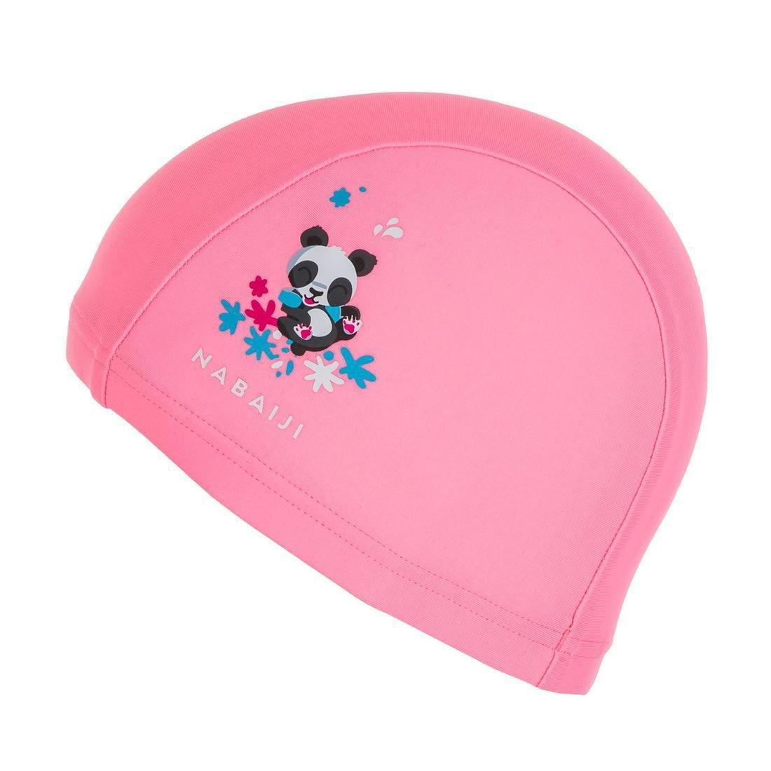 Kids Boys Mesh Swim Cap Panda Print, Blue, No Color, large image number 9