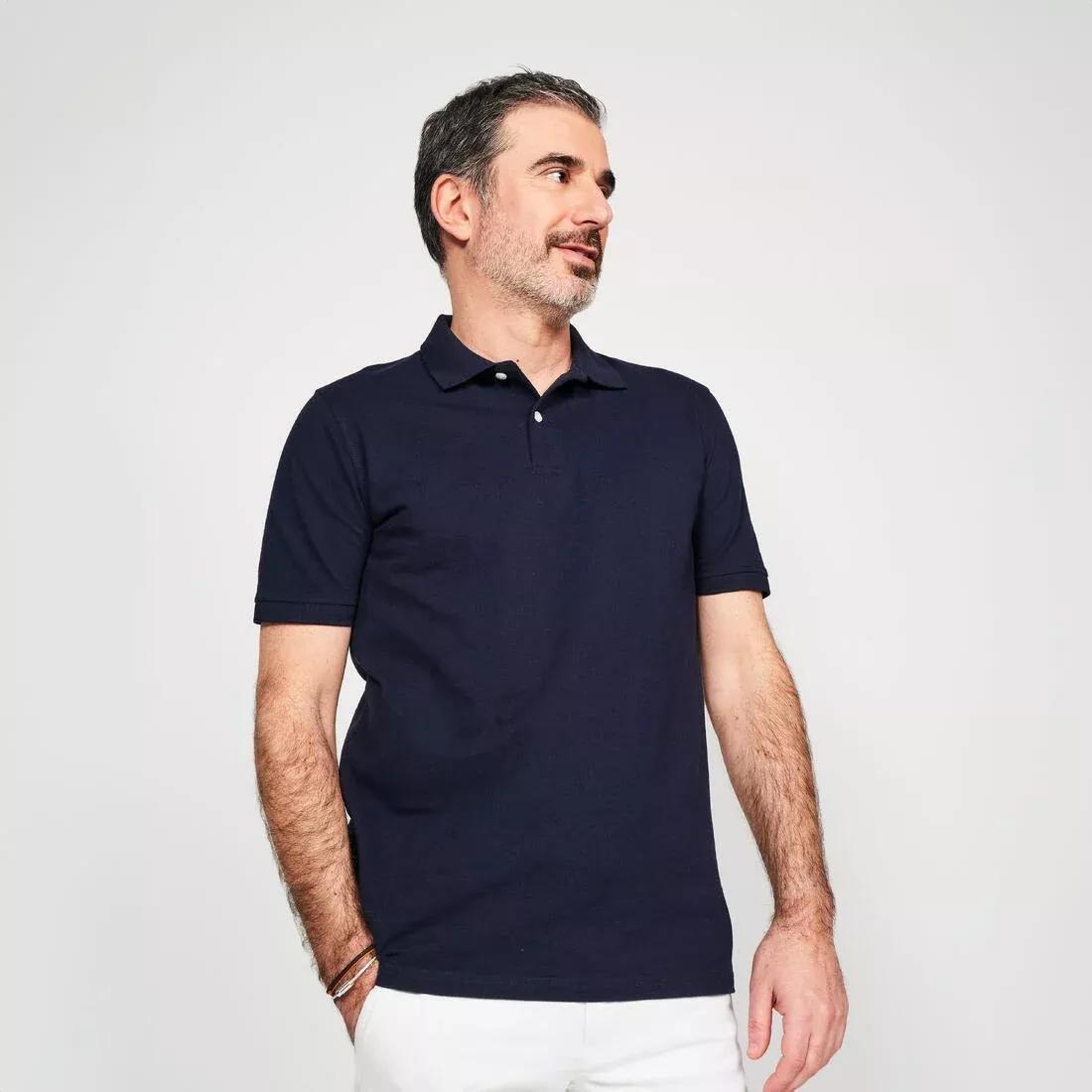 Men Golf Short-Sleeved Polo Shirt - Mw500, Blue, , large image number 0