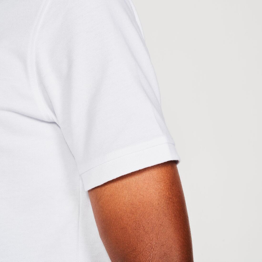 Men Golf Short-Sleeved Polo Shirt - Mw500, Blue, No Color, medium