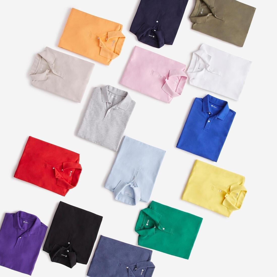 Men Golf Short-Sleeved Polo Shirt - Mw500, Blue, No Color, medium