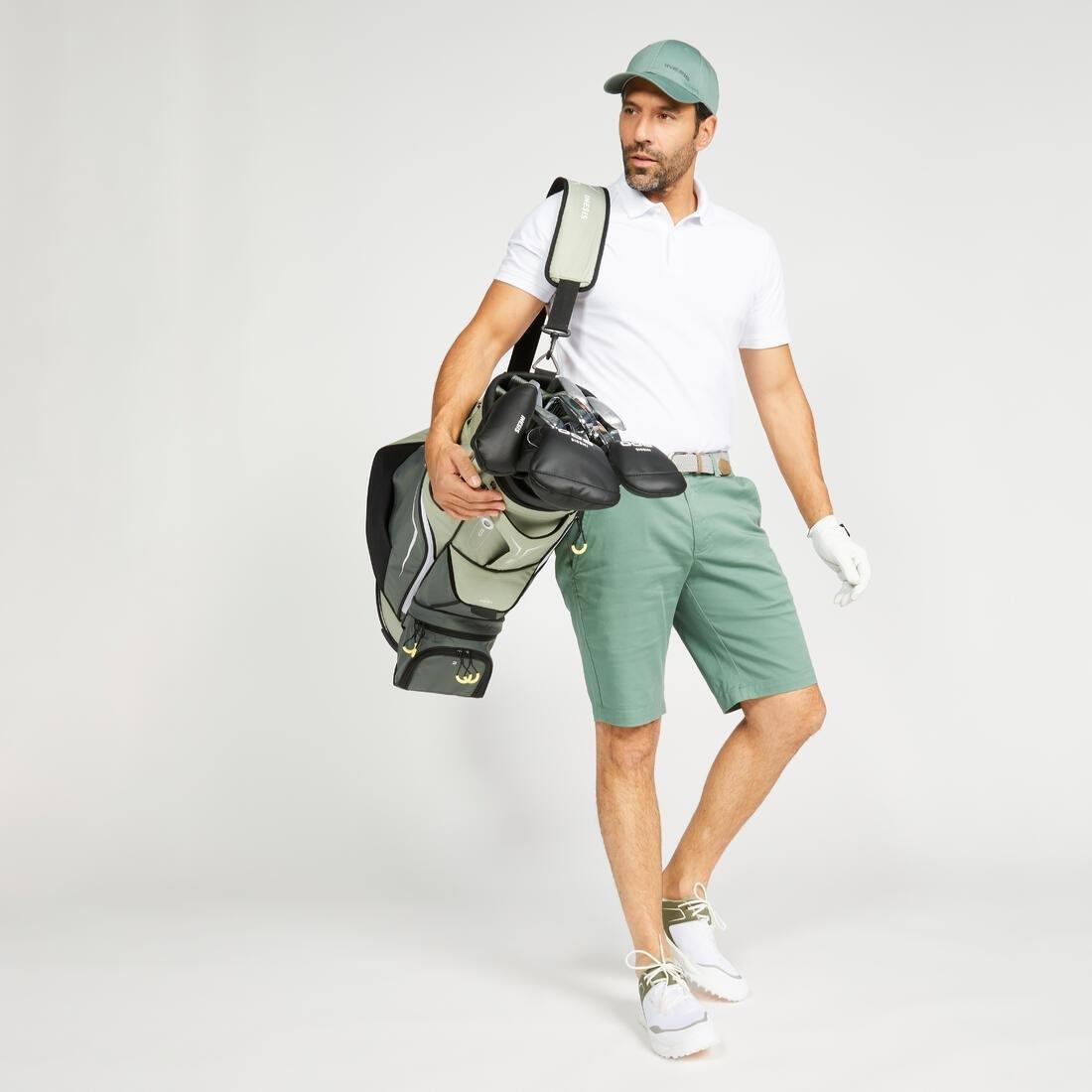 Men Golf Short-Sleeved Polo Shirt - Mw500, White, , large image number 2