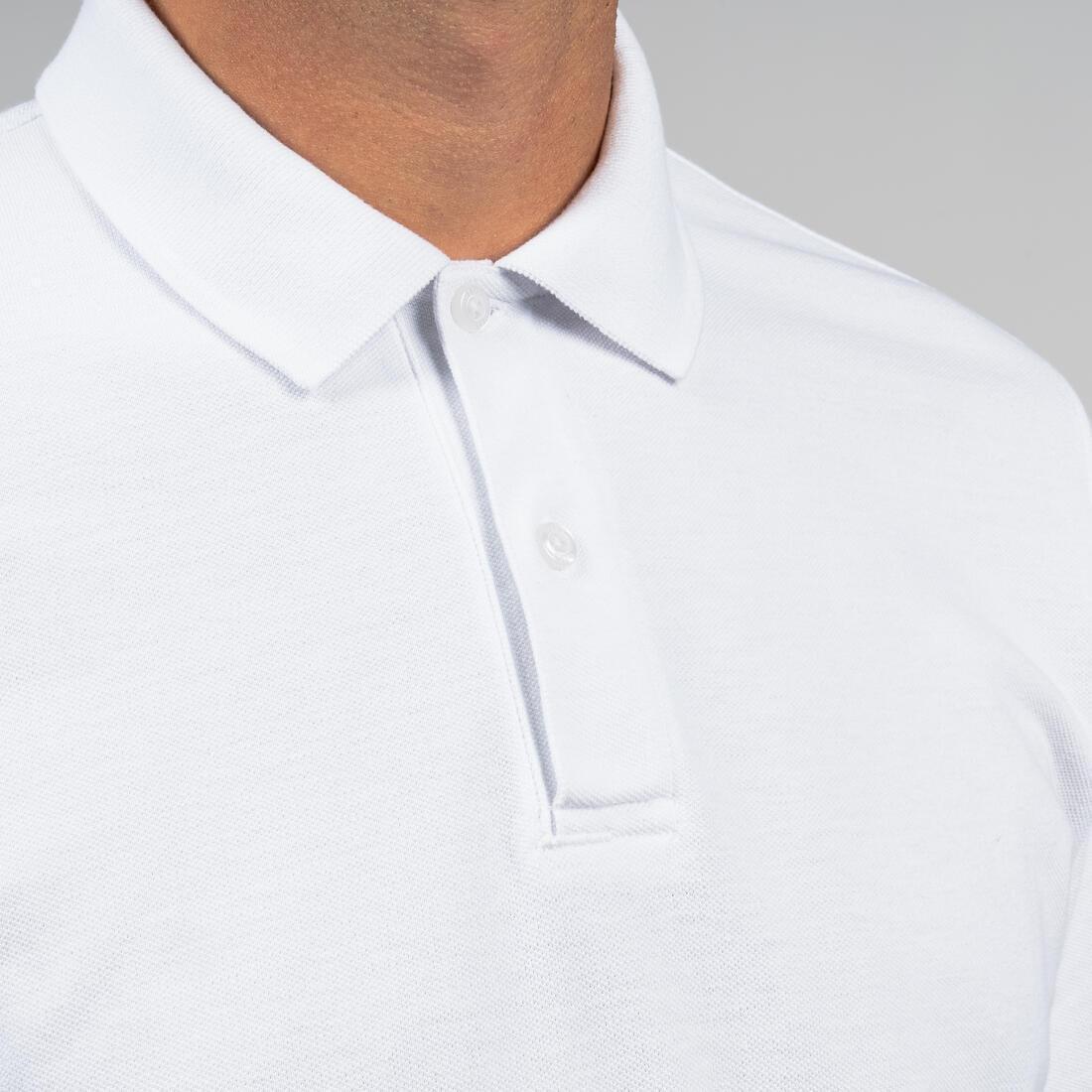Men Golf Short-Sleeved Polo Shirt - Mw500, White, , large image number 5