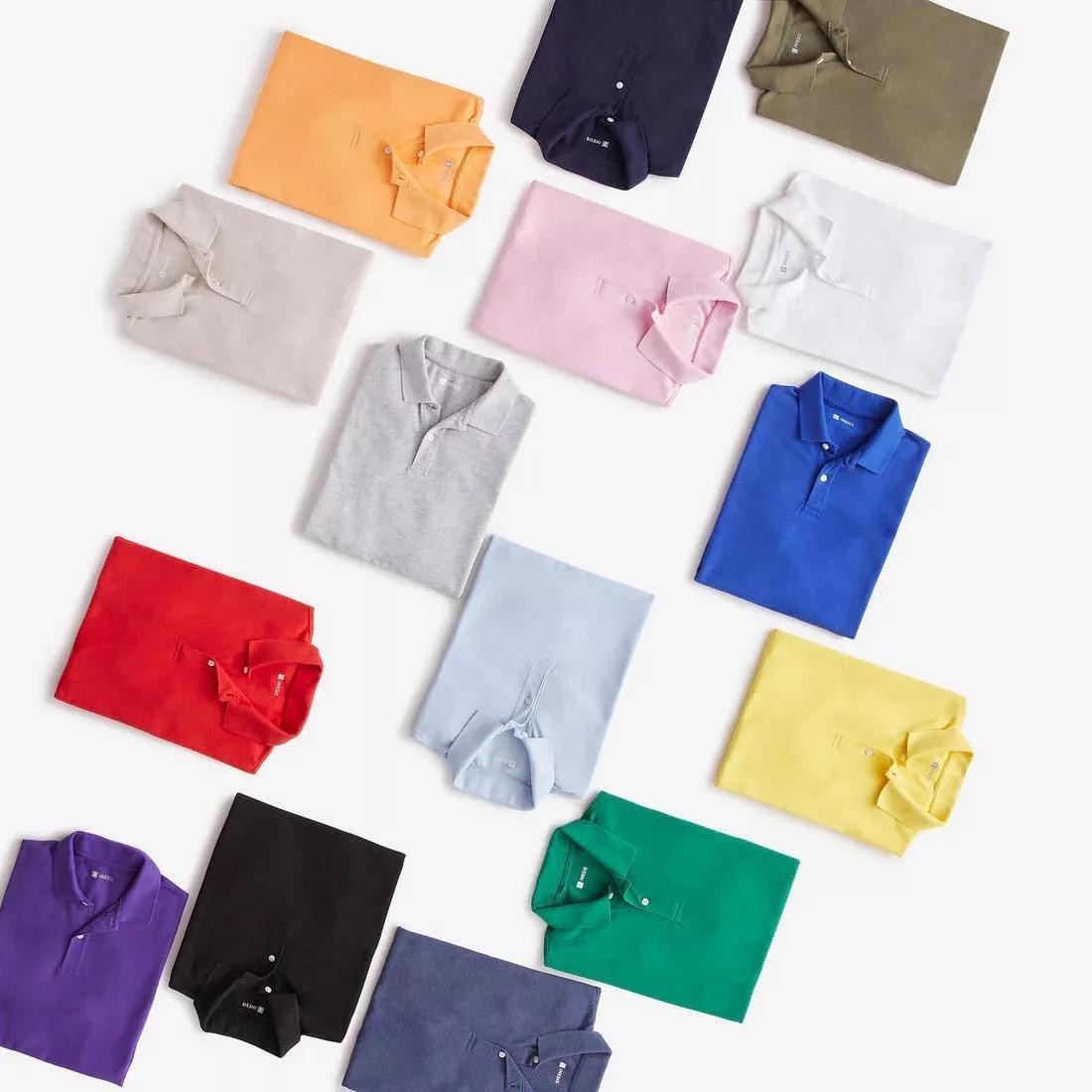 Men Golf Cotton Short-Sleeved Polo Shirt - Mw500, Green, No Color, medium