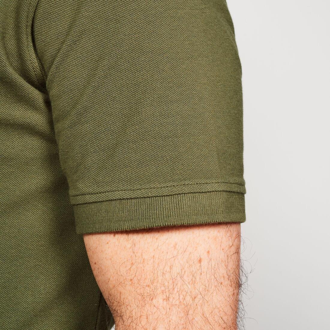 Men Golf Cotton Short-Sleeved Polo Shirt - Mw500, Green, , large image number 6