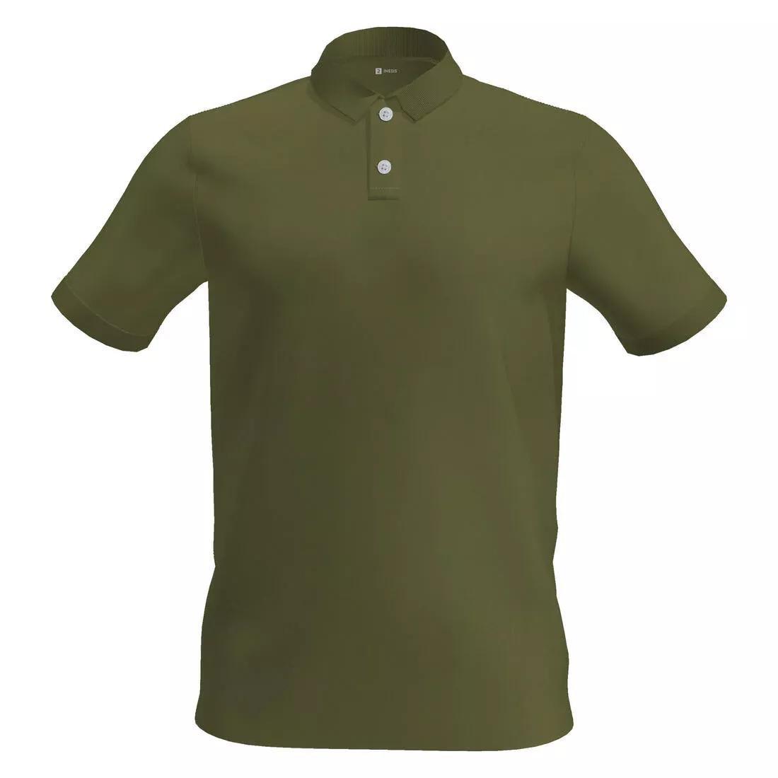 Men Golf Cotton Short-Sleeved Polo Shirt - Mw500, Green, No Color, medium