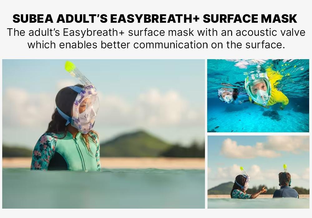 Unisex Easybreath Surface Mask Acoustic Valve - 540 Freetalk, purple, No Color, medium