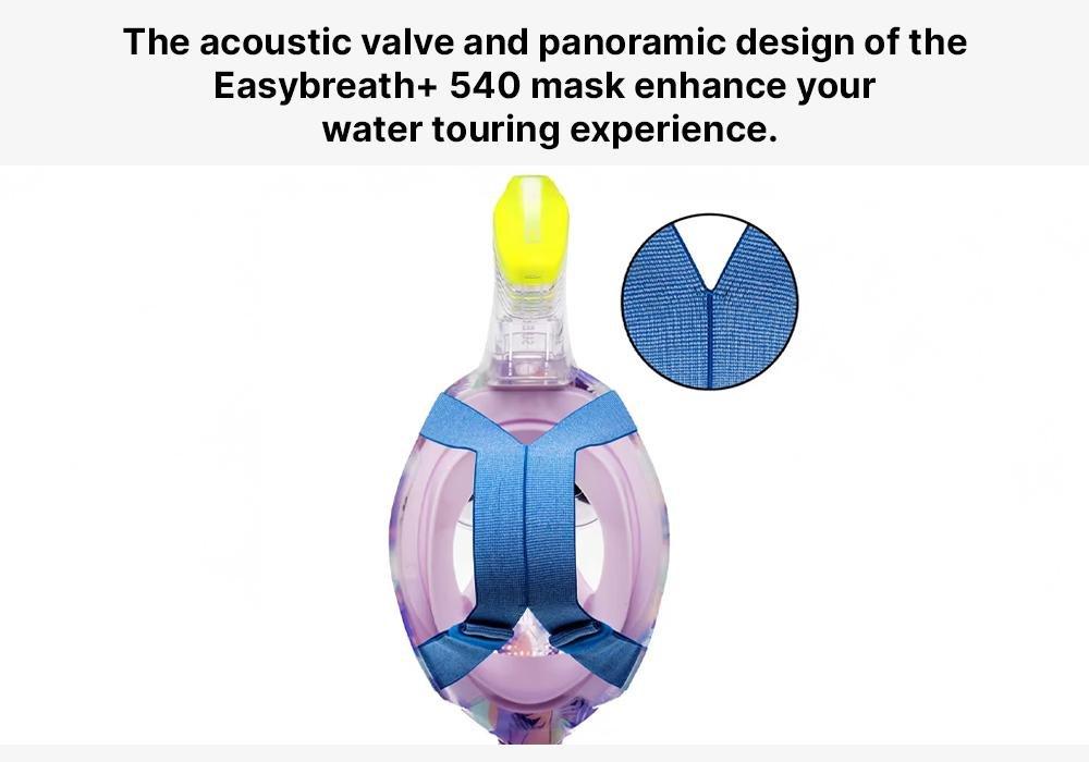 Unisex Easybreath Surface Mask Acoustic Valve - 540 Freetalk, purple, No Color, medium