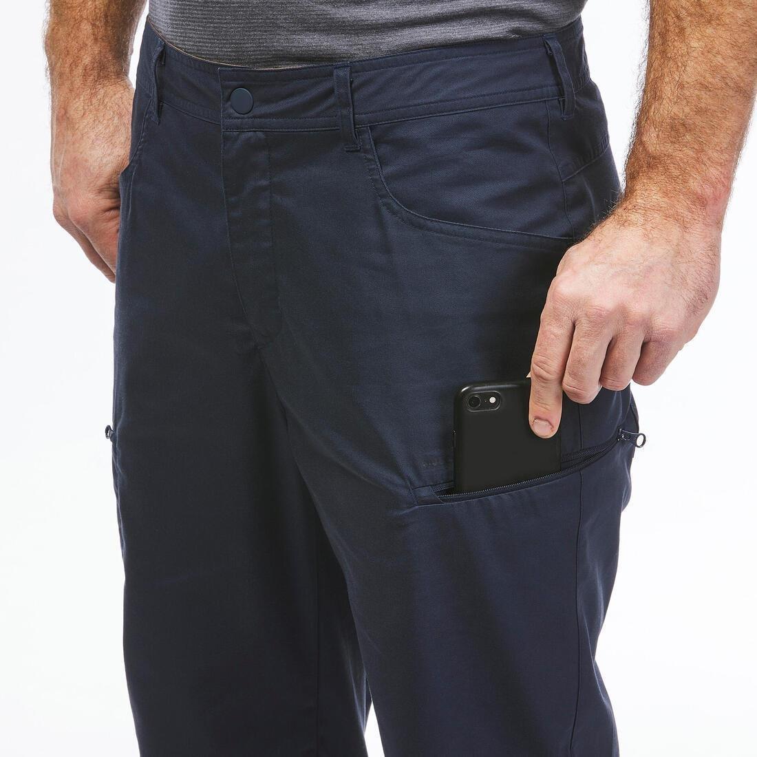 Men Hiking Trousers - NH500 Regular, Navy, No Color, large image number 8