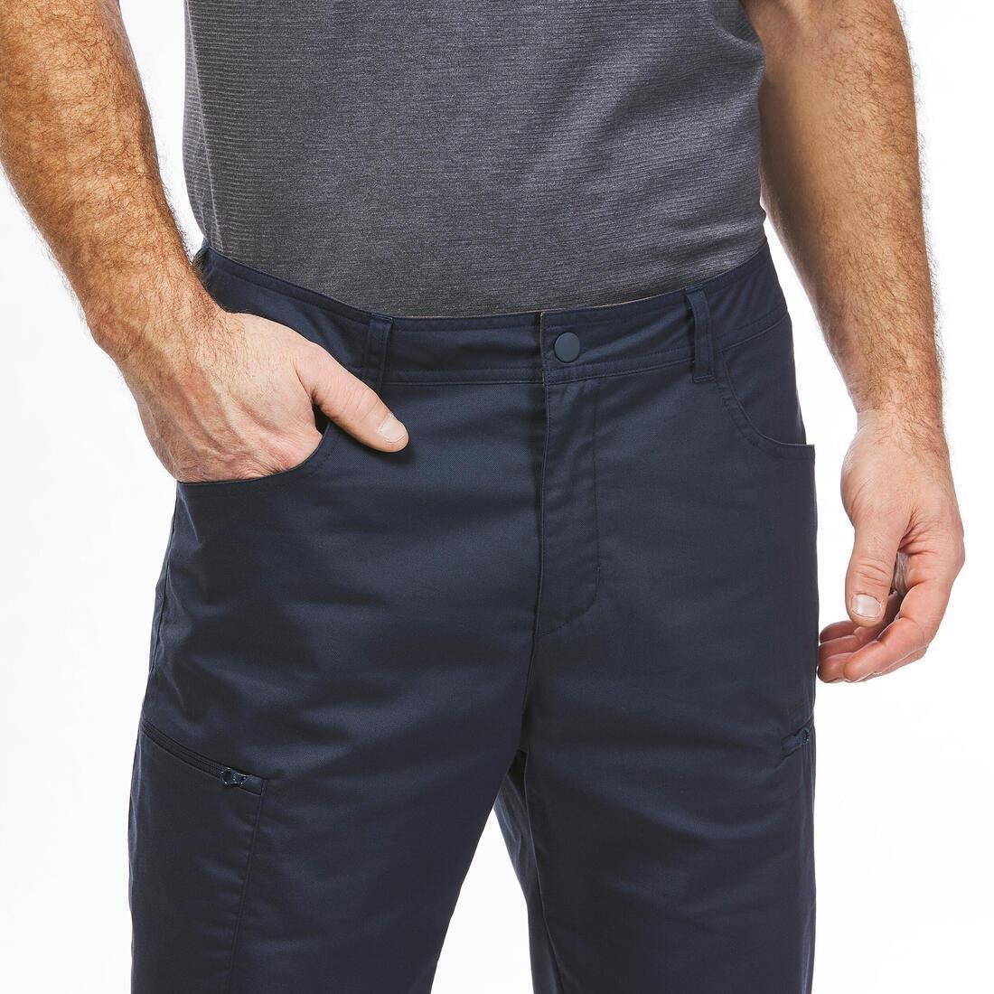 Men Hiking Trousers - NH500 Regular, Navy, No Color, large image number 10