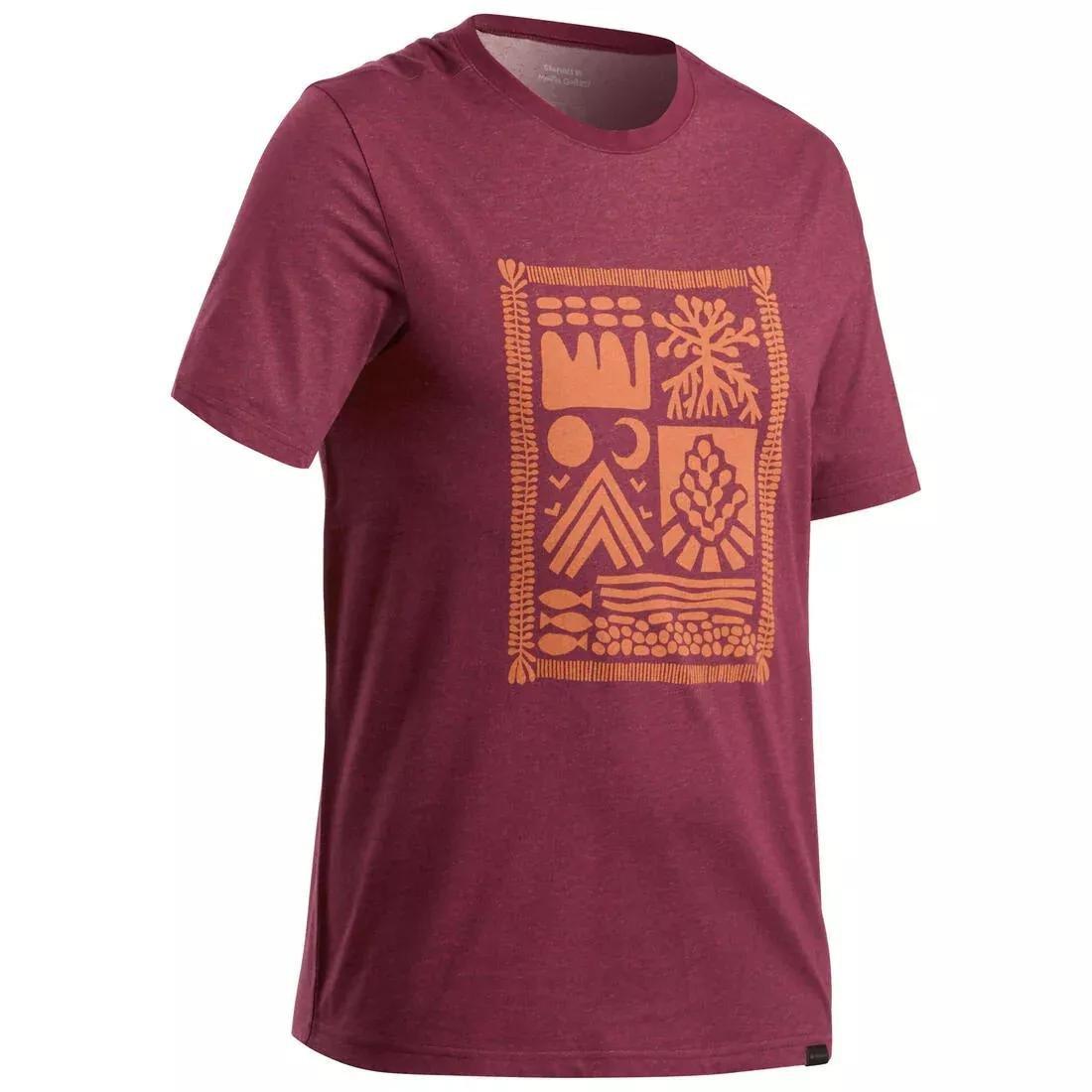 Men Hiking T-Shirt - Nh100, Yellow, , large image number 5