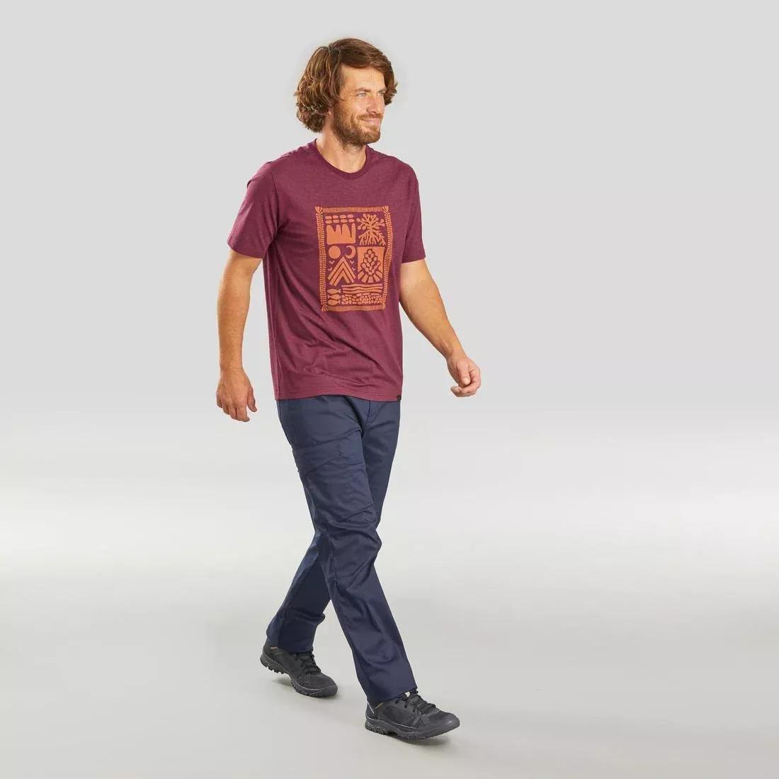 Men Hiking T-Shirt - Nh100, Yellow, , large image number 8