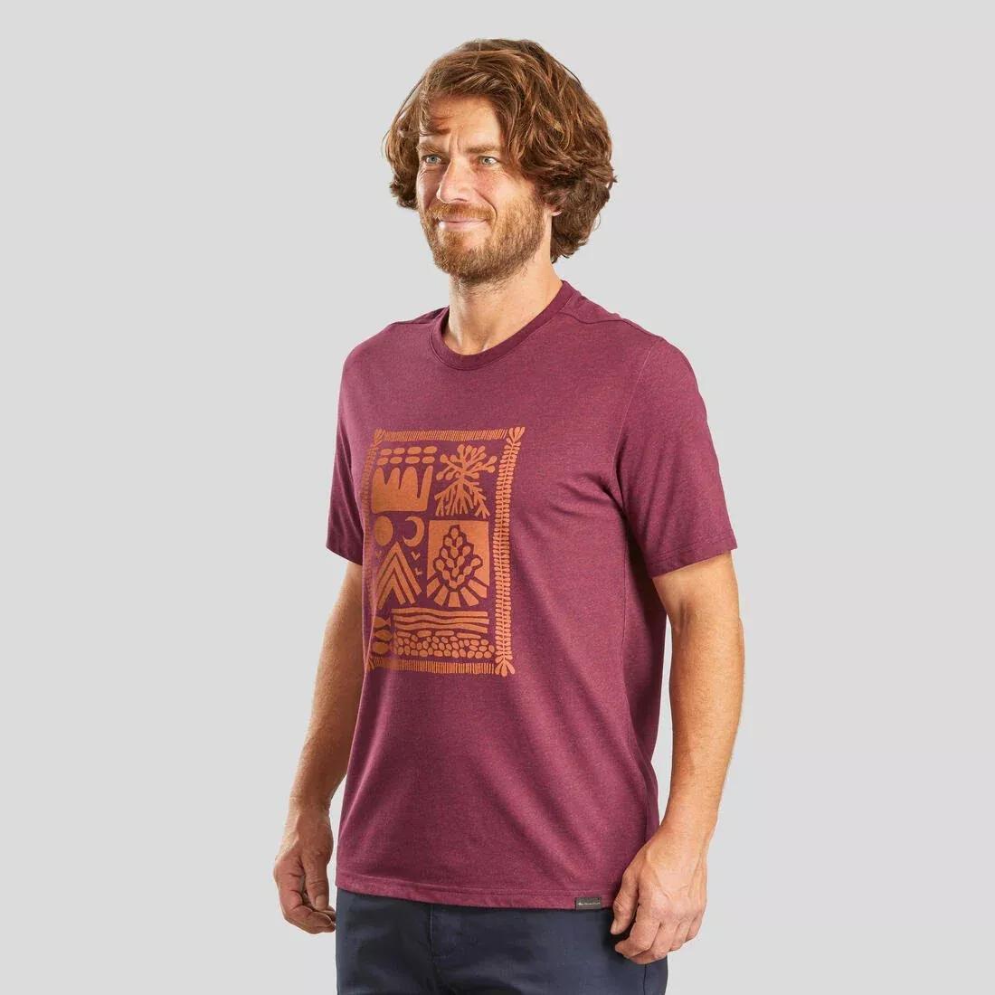 Men Hiking T-Shirt - Nh100, Yellow, , large image number 11