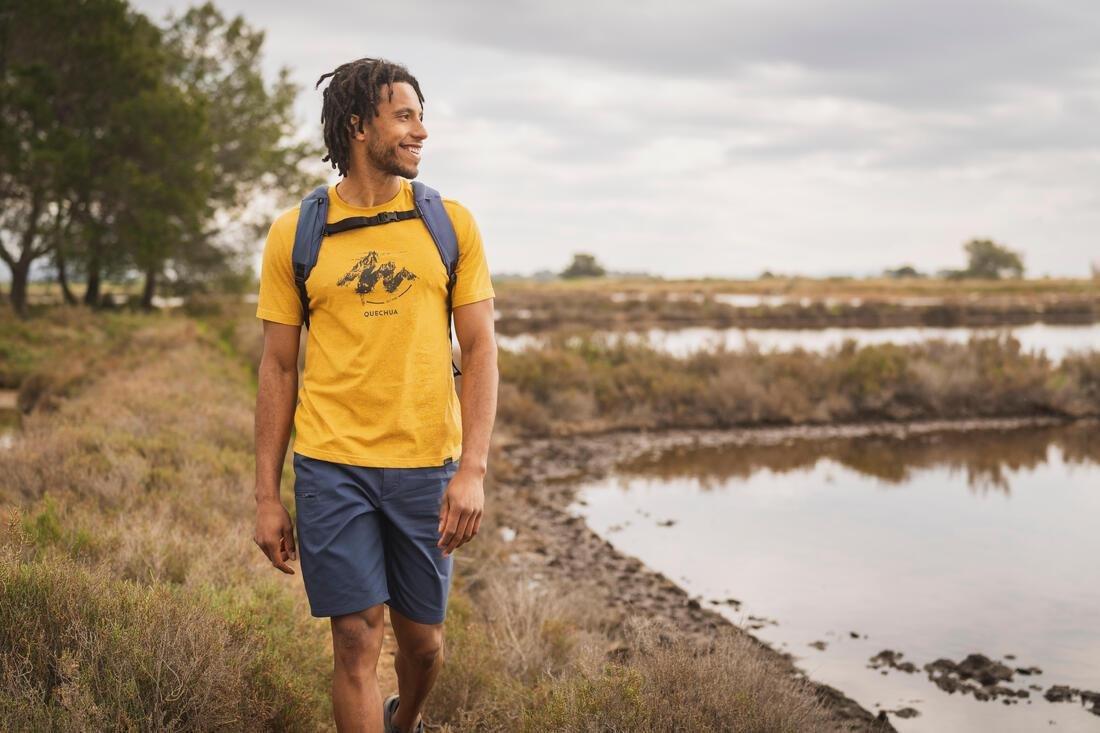 Men Hiking T-Shirt - NH500, Grey, No Color, large image number 6