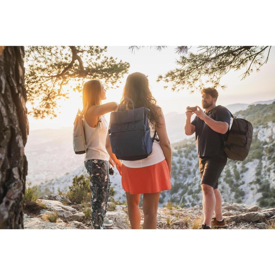 Men Hiking T-Shirt - NH500 Fresh Rec, Navy, No Color, large image number 4