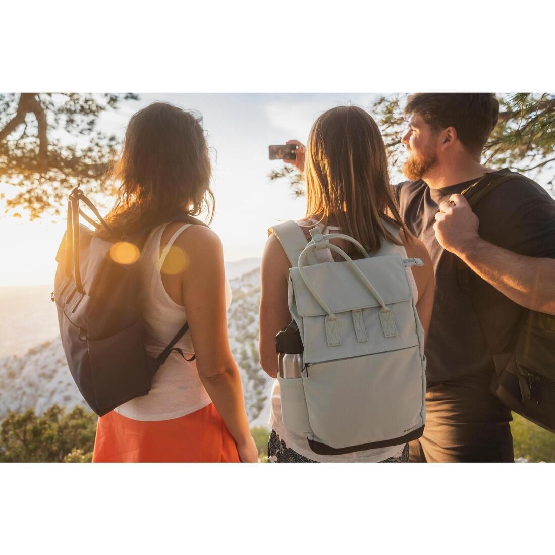 Men Hiking T-Shirt - NH500 Fresh Rec, Navy, No Color, large image number 6