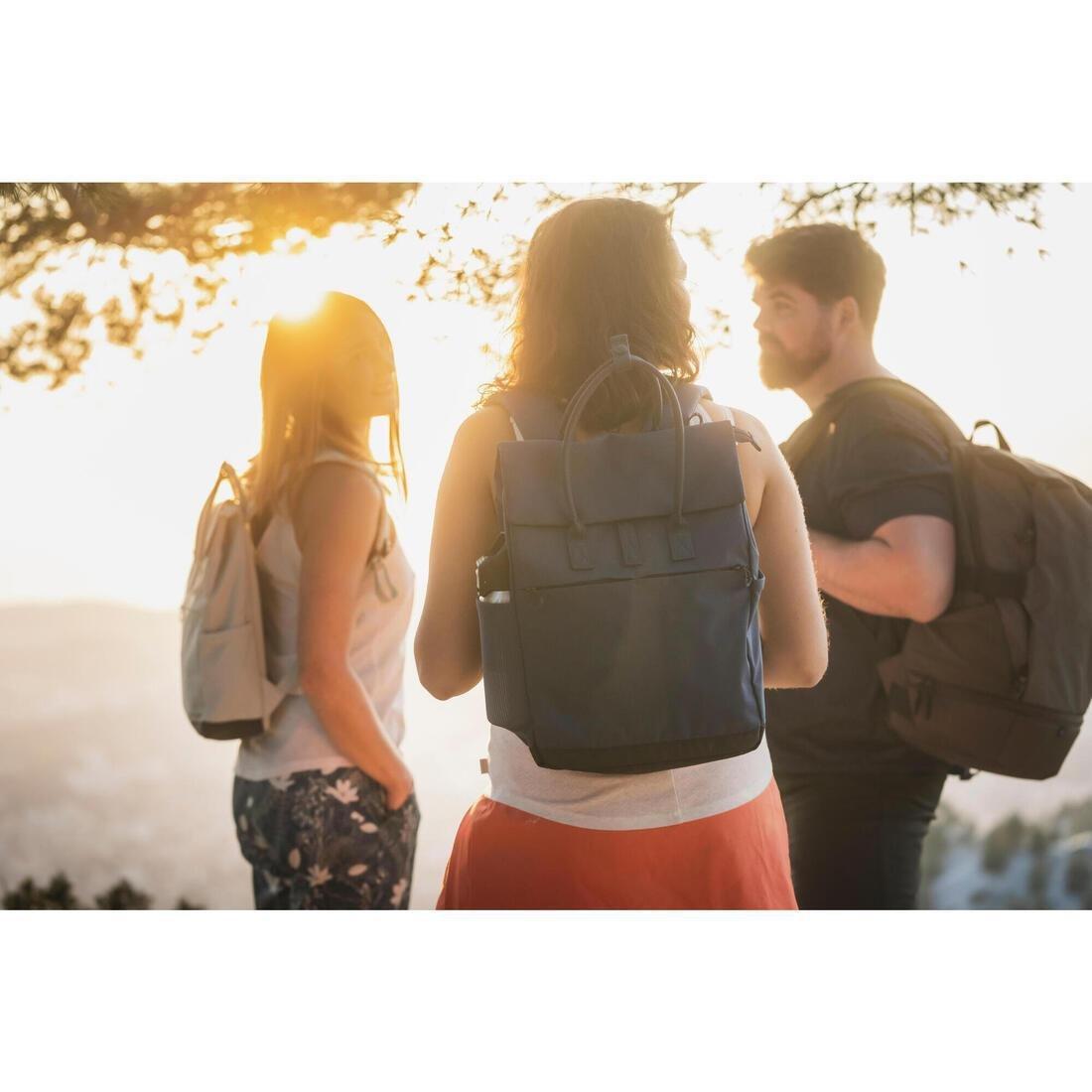 Men Hiking T-Shirt - NH500 Fresh Rec, Navy, No Color, large image number 9