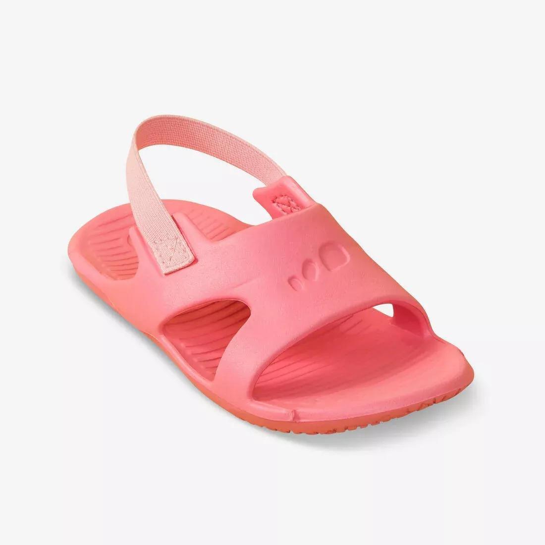 Kids Girls Pool Sandals/Shoes, Pink, No Color, medium