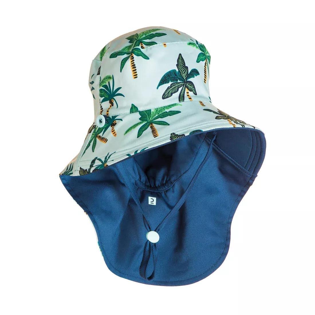 Kids Girls Reversible Anti-Uv Hat, Pink, No Color, large image number 3
