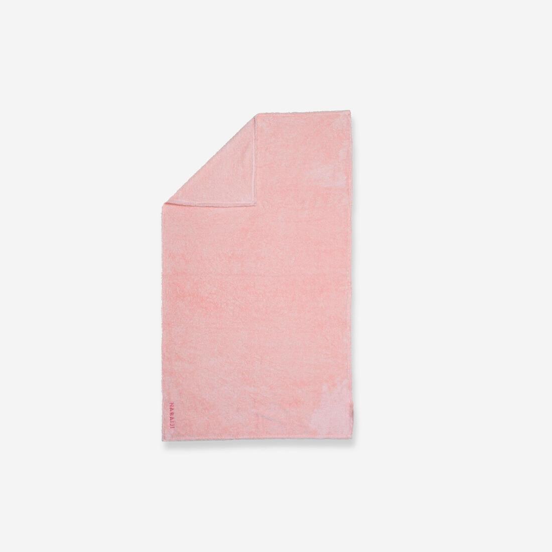 Swimming Ultra-Soft Microfibre Towel - Size Xl 110 X 175 Cm, Desert Rose, No Color, large image number 1