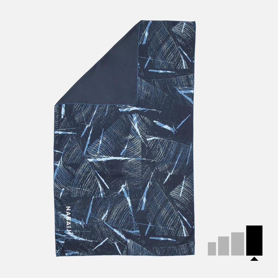 Microfibre Swimming Towel - Size Xl 110 X 175 Cm, Black, No Color, large image number 0