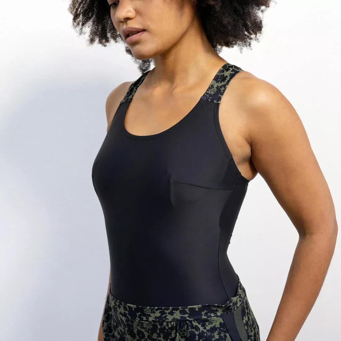 BLACK Women's 1-piece loose Aquafit swimsuit shorts Sofi Lica, , large image number 2