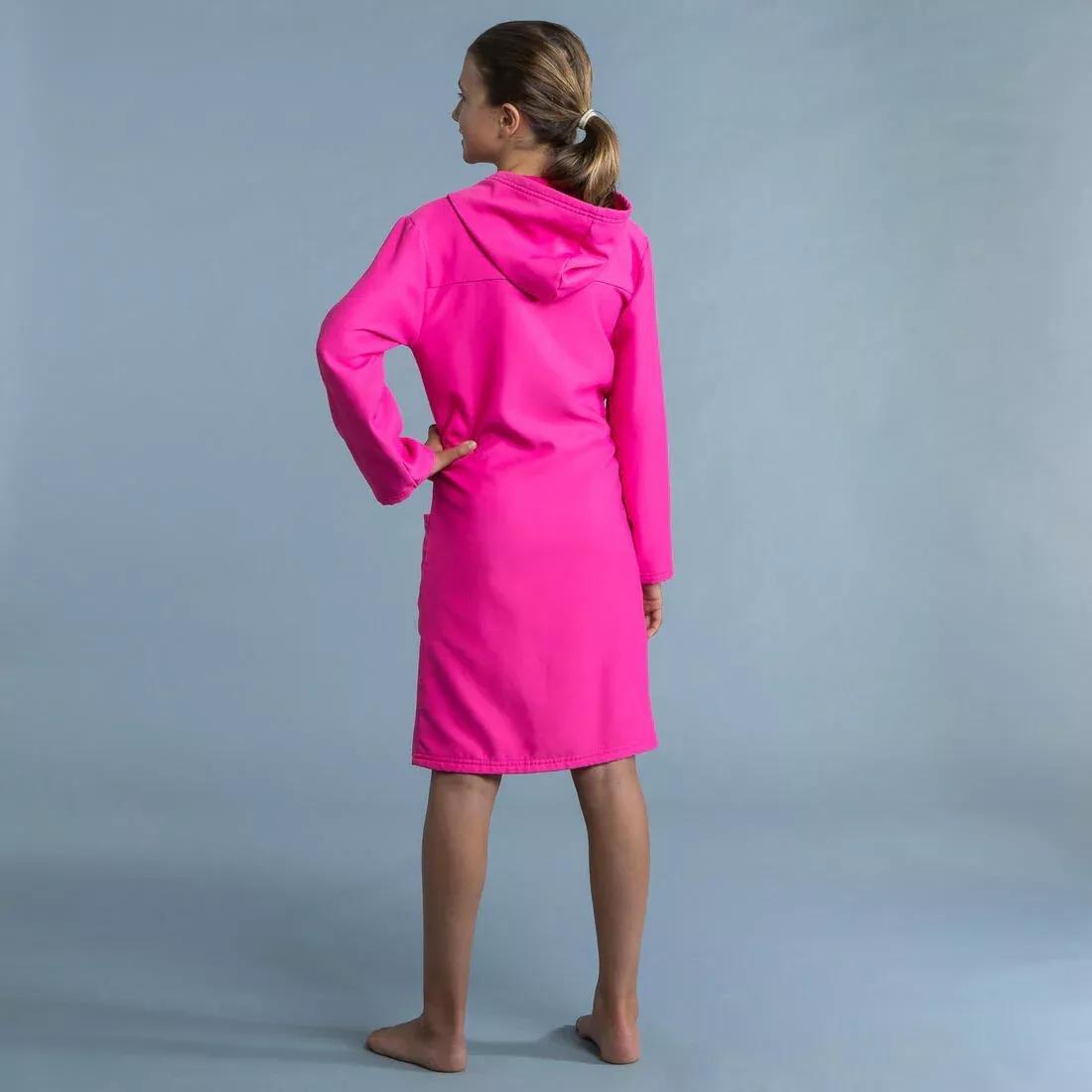 Kids Compact Pool Bathrobe, Navy, , large image number 8