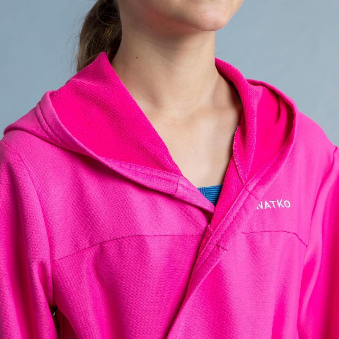 Kids Compact Pool Bathrobe, Navy, No Color, medium