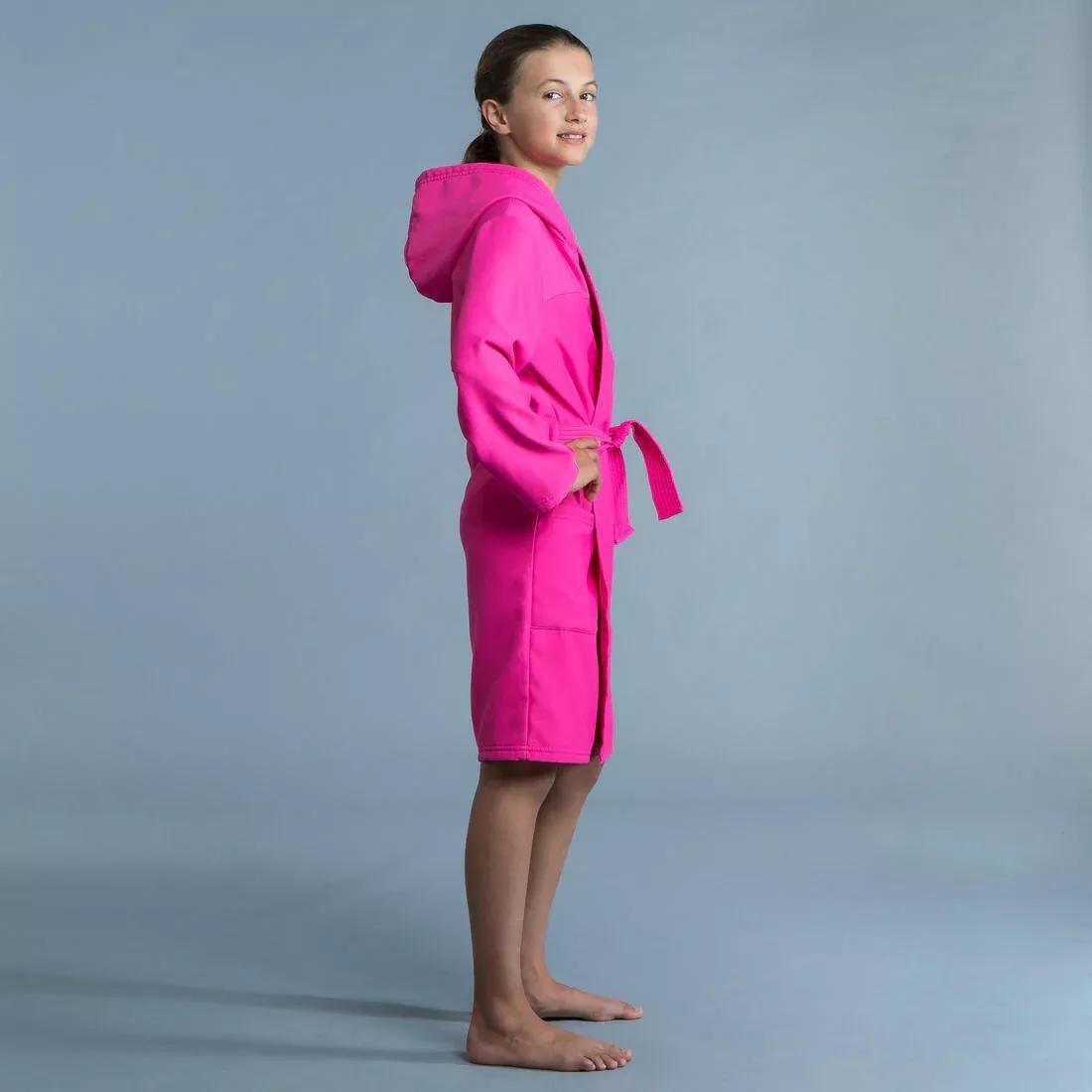 Kids Boys Compact Pool Bathrobe, Blue, No Color, large image number 7