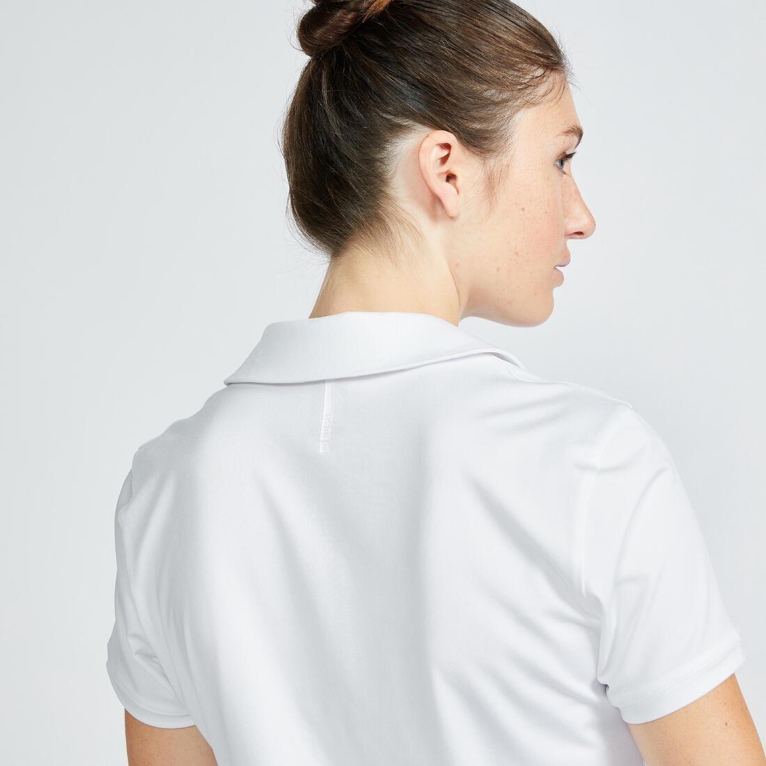 ULTRA WHITE Women's golf short sleeve polo shirt - WW 500, , large image number 7