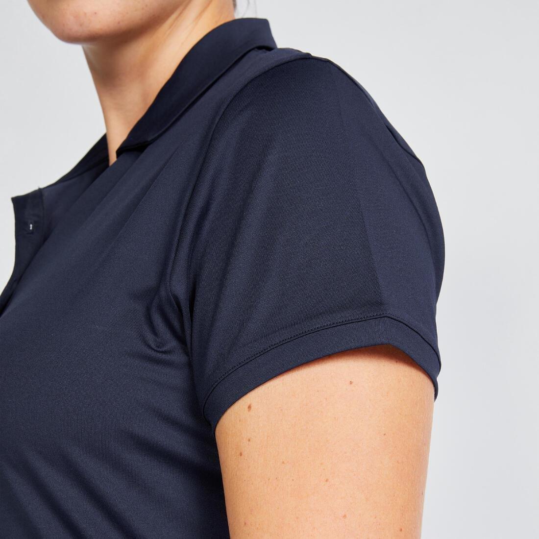 ULTRA WHITE Women's golf short sleeve polo shirt - WW 500, , large image number 12
