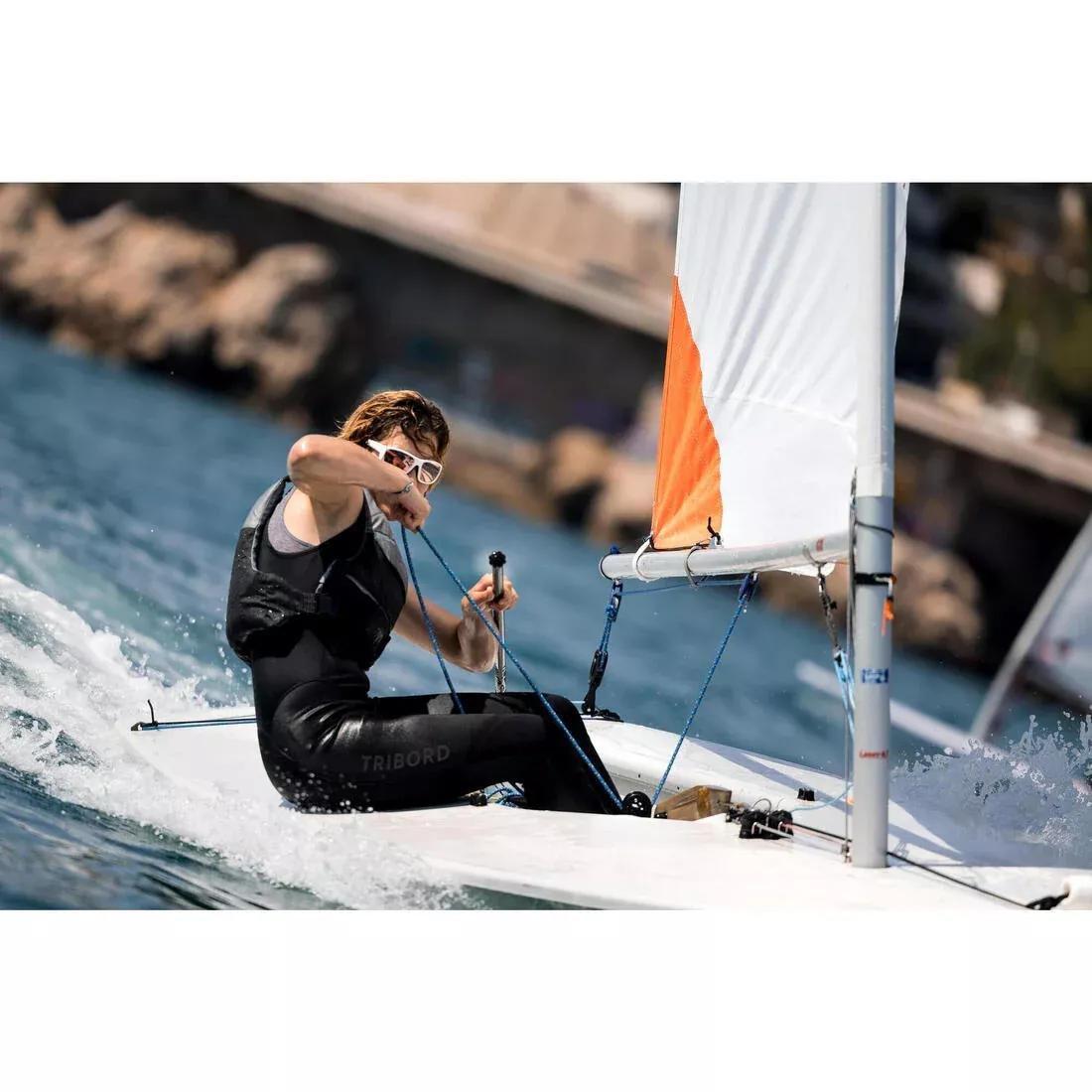 Buoyancy Life Jacket Ba 50 Newtons Sailing Club, Grey, No Color, large image number 7