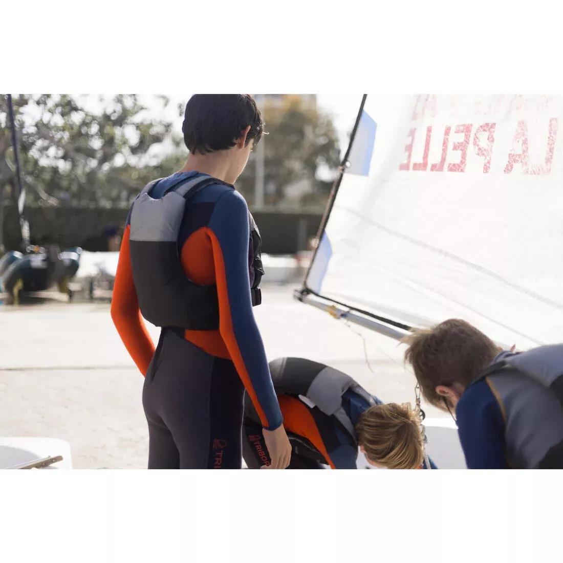 Buoyancy Life Jacket Ba 50 Newtons Sailing Club, Grey, No Color, large image number 8