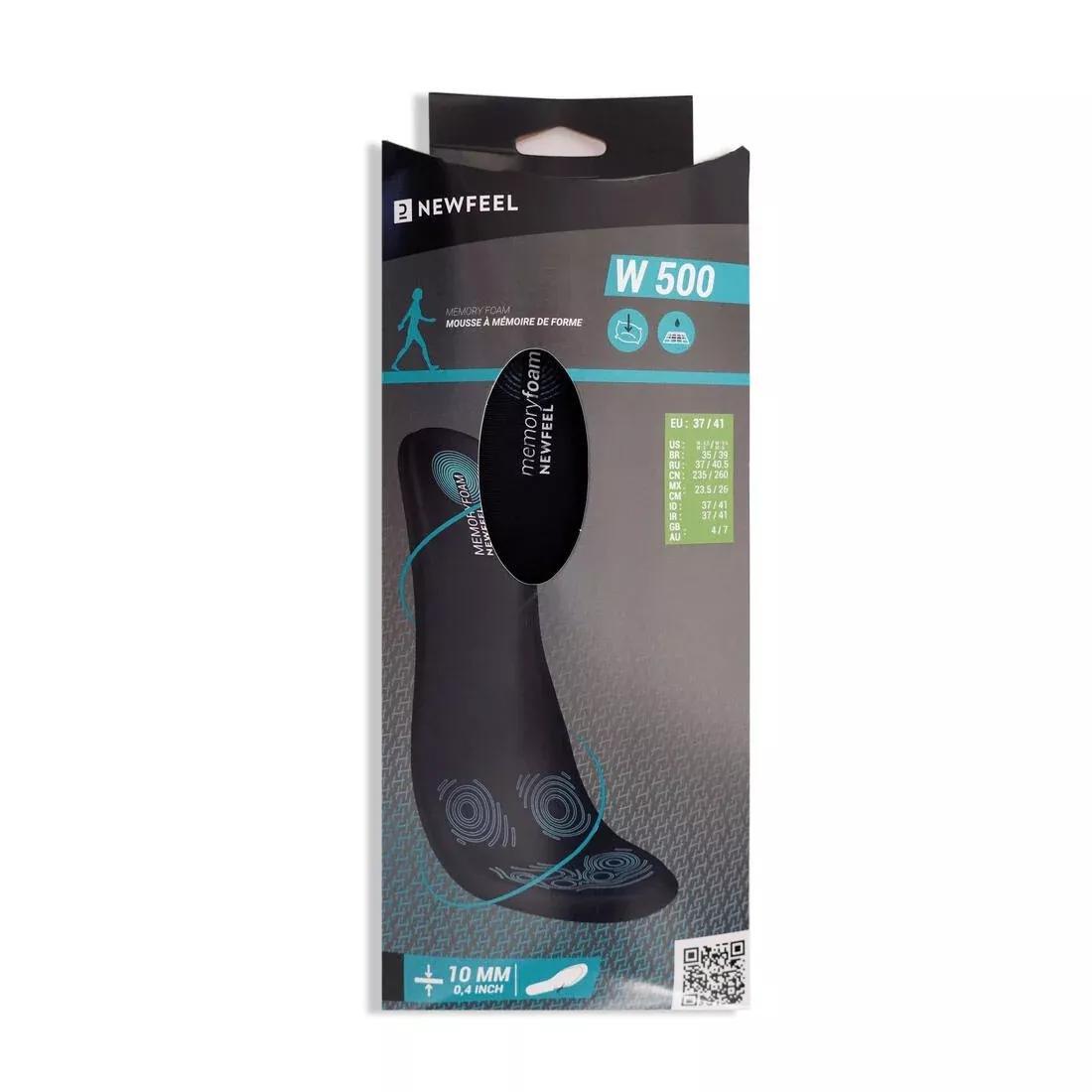 Memory Foam Insoles - W500, Black, No Color, large image number 4